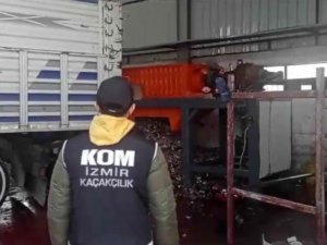 İ̇zmir’de Gümrük Kaçağı 27 Ton Ürün Ele Geçirildi