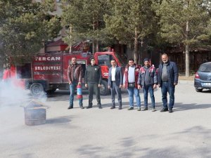 Tercan Hükümet Konağında Yangın Tatbikatı Yapıldı