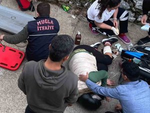 Motosiklet Sürücüsü Su Kanalına Uçtu