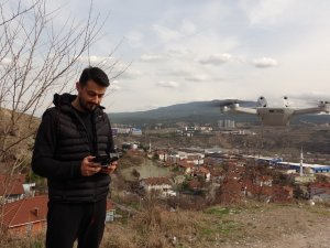 Şahin Drona Saldırdı