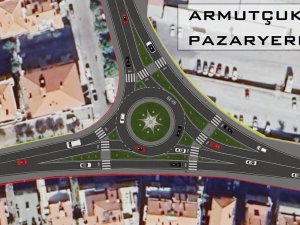 Armutçuk’taki Pazaryeri Girişine “Akıllı Kavşak”