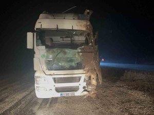 Şarampole Devrilen Tırda 2 Kişi Yaralandı