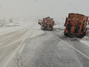 Antalya-konya Karayolunda Kar Yağışı Başladı