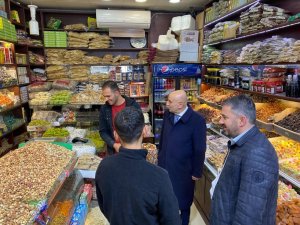 Başkan Çetinden Depremzede Esnafa Ziyaret