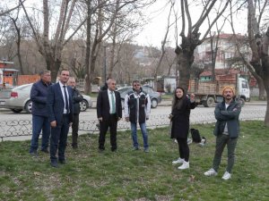 Ressam Ahmet Yakupoğlu Parkı’ndaki Çalışmaları İnceledi