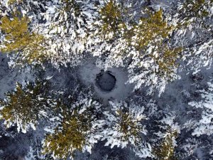 Türkiye’nin İlk Milli Parkındaki Kar Kuyuları Görenleri Geçmişe Götürüyor