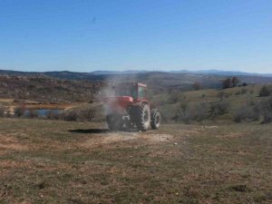 Kırklareli’de Meralara Gübre Uygulaması Yapıldı: 15 Ton Gübre Atıldı