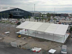 Tuzla’da “İ̇lk Evim” Projesinde Kuraların Çekileceği Çadırlar Kurulmaya Başlandı