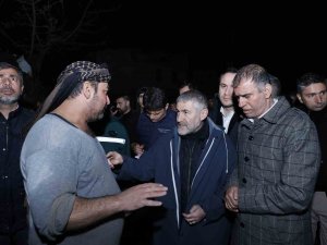 Bakan Nebati Ve Bakan Kirişci Afet Bölgesinde Çalışmaları Takip Etti
