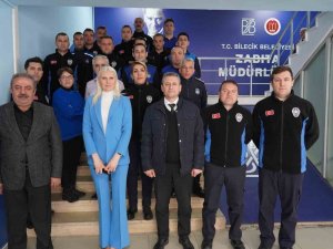Melek Başkan’dan Zabıta Müdürlüğü Görevlilerine Ziyaret