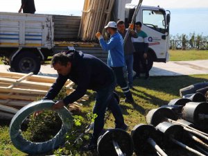 Düden Park’ta Yeşillendirme Çalışması