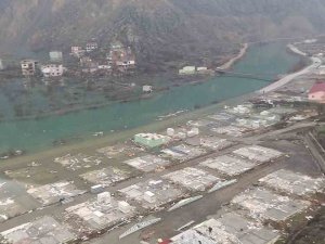 Yusufeli Barajı’nın Suları İlçenin Sanayi Sitesine Ulaştı