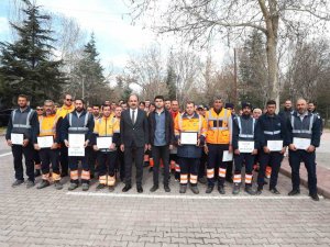 Başkan Altay Hatay’da Görev Yapan Personele Teşekkür Belgesi Takdim Etti