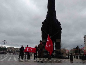 Şehitler İçin 508 Bin Adım Atarak Çanakkale’ye Geldi