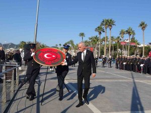 18 Mart Şehitler Günü Programı Marmaris’te Çelenk Sunma Töreni İle Başladı