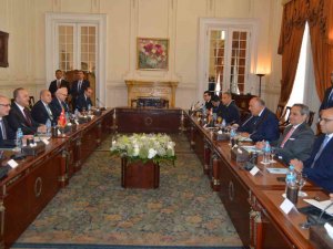 Bakan Çavuşoğlu, Mısırlı Mevkidaşı Shoukry İle Heyetlerarası Görüşmeye Katıldı