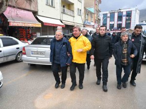 Başkan Büyükkılıç, Elbistan Kayseri Çarşısı’nda Esnafı Ziyaret Etti