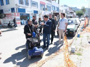 Başkan Aras Yol Çalışmalarını İnceledi