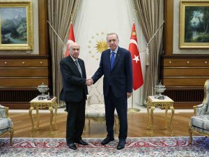 Cumhurbaşkanı Erdoğan, Mhp Genel Başkanı Bahçeli İle Görüştü