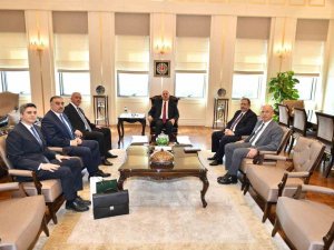 Yargıtay Başkanı Akarca, Azerbaycan Yüksek Mahkemesi İ̇dari Daire Başkanı Mammadov’u Kabul Etti