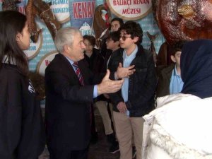 Türkiye Deniz Canlıları Müzesi’ni Gezen Öğrenciler, Mumyalanmış Dev Balıklara Dokundu