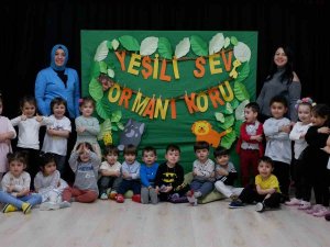 Minik Öğrencilere Orman Sevgisi Anlatıldı