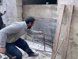 Perde Betonu Kesilen Bina Yeniden Onarılacak
