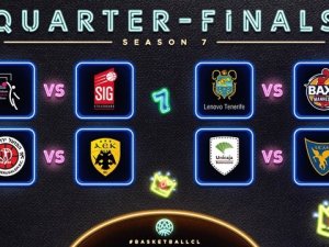 Basketbol Şampiyonlar Ligi Çeyrek Final Eşleşmeleri Belli Oldu