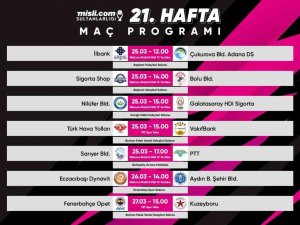 Sultanlar Ligi’nde 21. Hafta Heyecanı Başlıyor