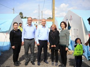 Başkan Örki Deprem Bölgesinde