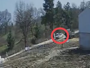 İ̇ki Otomobil Böyle Çarpışıp Takla Attılar
