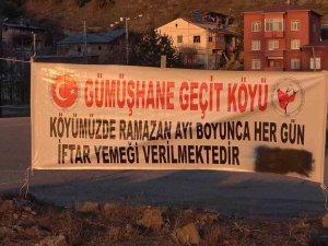 Gümüşhane’nin Geçit Köyünde İftar Geleneği 15 Yıldır Sürüyor