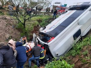 Kocaeli’de İşçi Servisi Devrildi: 8 Yaralı