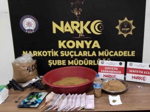 Konya’da 4 Adrese Uyuşturucu Baskınında 6 Tutuklama