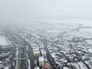 Beyaz Örtü İle Kaplanan Kastamonu’nun Yüksek Kesimleri Havadan Görüntülendi