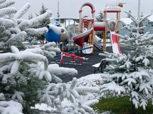 Hisarcık Esire Termal Turizm Merkezi Beyaza Büründü