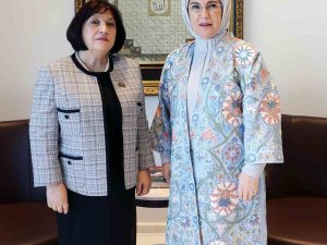 Emine Erdoğan, Azerbaycan Milli Meclis Başkanı Gafarova İle Görüştü