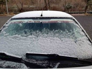Kars’a Mart Karı Yağdı, Şehir Beyaza Büründü