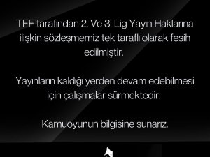 Tff, Fuchs Sports İle Olan 2. Ve 3. Lig Yayın Haklarına İlişkin Sözleşmeyi Feshetti