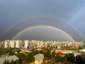 Yağmur Sonrası Çift Gökkuşağı Oluştu