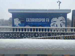 Erzurum’da Kar Yağışı Çevreyi Beyaza Bürüdü