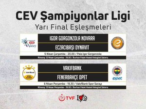 Cev Şampiyonlar Ligi’nde Yarı Final Programı Belli Oldu