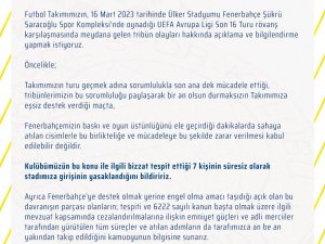 Fenerbahçe, Sevilla Maçında Sahaya Yabancı Madde Atan 7 Kişinin Stada Girişini Yasakladı