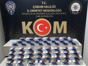 Çorum Polisinden Kaçak Alkol Ve Sigara Operasyonu
