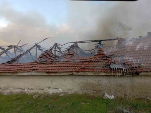 Yangında 300’e Yakın Saman Balyası Yandı