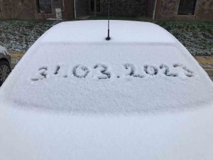 Mart Ayının Son Günü Elazığ’a Kar Yağdı