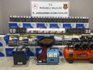 Kocaeli’de 450 Bin Tl Değerinde Kaçak Sigara Malzemesi Ele Geçirildi