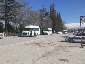 Ereğli’de Jandarma Trafikten Servis Araçlarına Denetim