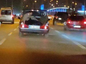 Bursa’da Ölüme Böyle Meydan Okudular, O Anlar Kamerada
