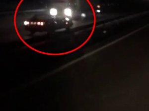 Otoyolda Ters Şeritten Giden Sürücü Tehlike Saçtı